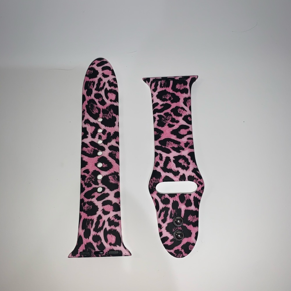 Pink Cheetah Apple Watch Band